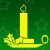 Picture of Christmas Candle Iron on Transfer