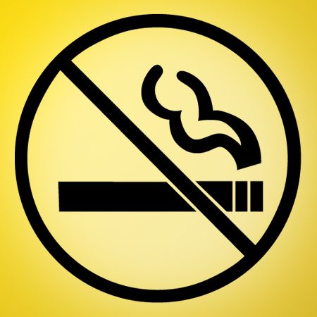 No Smoking Sign Iron on Transfer
