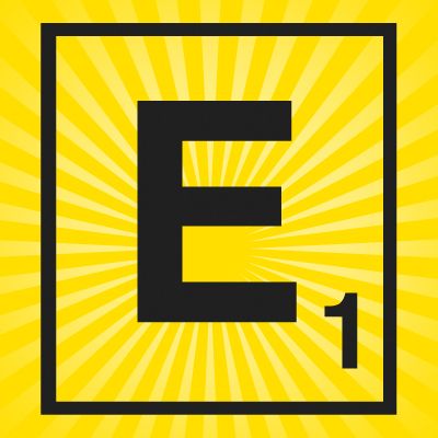 iron on scrabble letter e